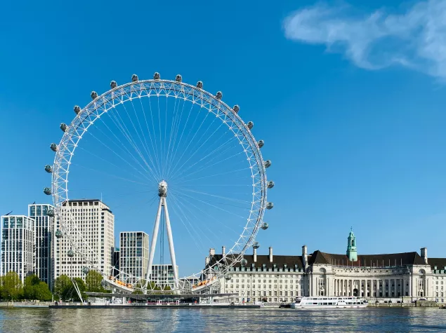 London County Hall and London Eye