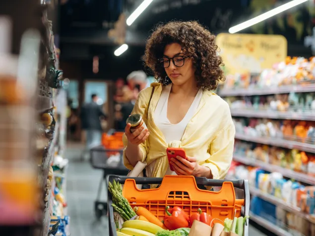 Lady shopping