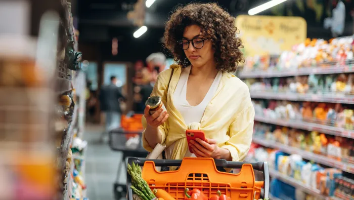 Lady shopping