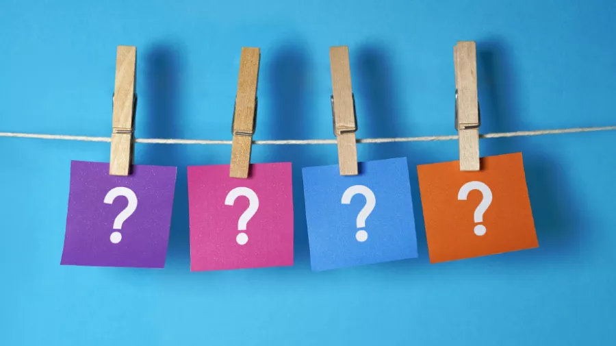 Question marks small